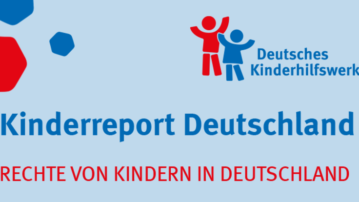 Titelseite Broschüre Kinderreport „Rechte von Kindern in Deutschland“ des Deutschen KinderhilfswerkesKinderreport „Rechte von Kindern in Deutschland“ des Deutschen Kinderhilfswerkes (Bildausschnitt)